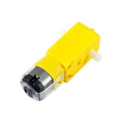 Motor DC 3-6V com caixa de redução e eixo duplo