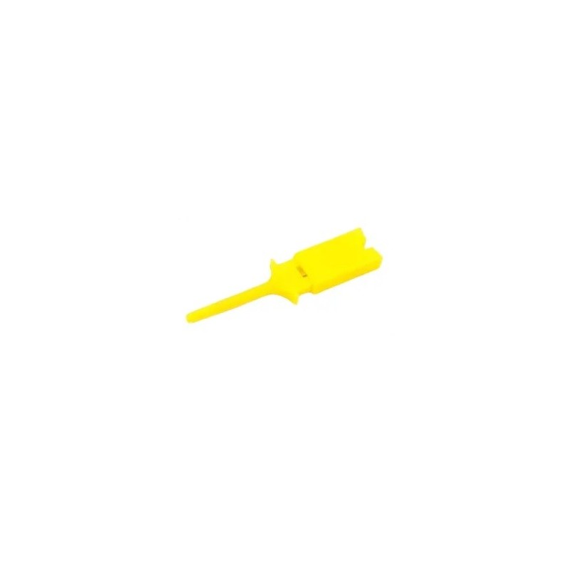Pinça garra testes em CI e SMD - Amarelo Pinça garra testes em CI e SMD - Amarelo