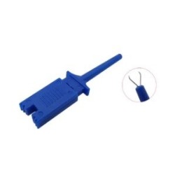 Pinça garra testes em CI e SMD - Azul