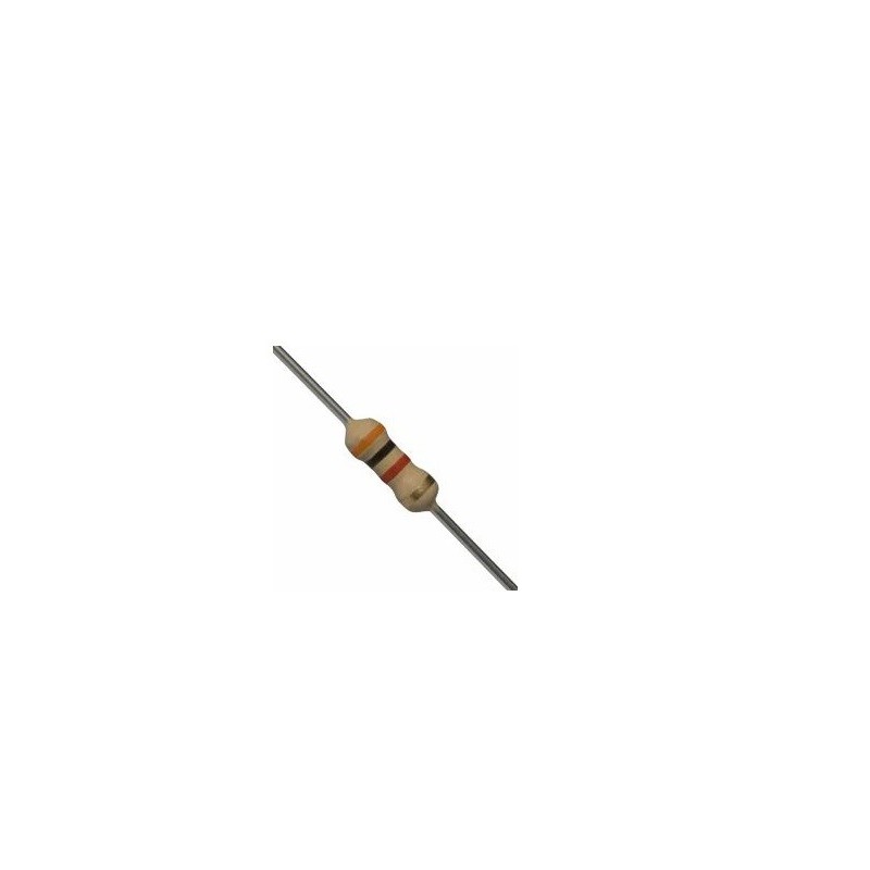 Resistor 3K 1/4w 5% - Laranja preto vermelho dourado Resistor 3K 1/4w 5% - Laranja preto vermelho dourado