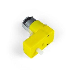 Motor dc 3-6V com cx de redução 90º - Eixo plástico