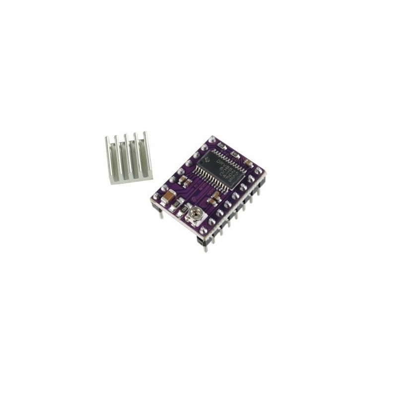 Driver motor de passo DRV8825 + dissipador de calor Driver motor de passo DRV8825 + dissipador de calor