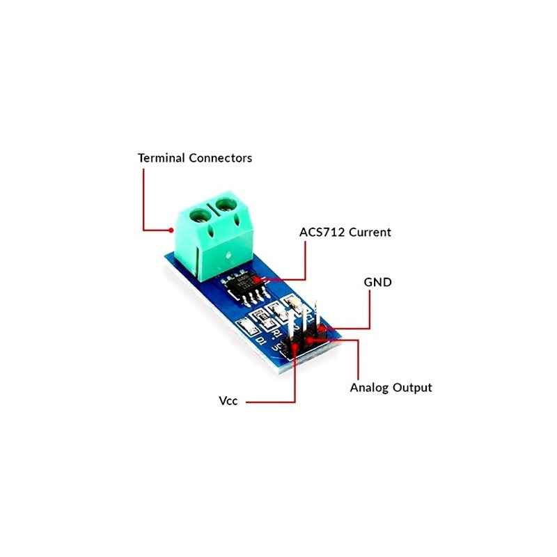 Modulo sensor de corrente ACS712 30A Modulo sensor de corrente ACS712 30A