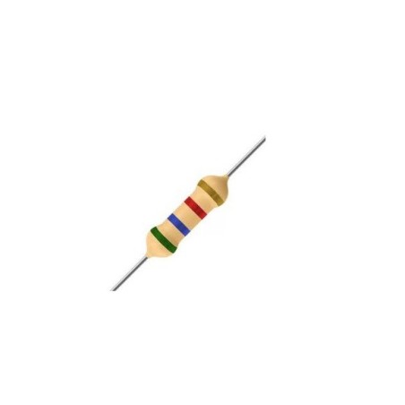 Resistor 5K6 1/4w 5% - Verde azul vermelho dourado