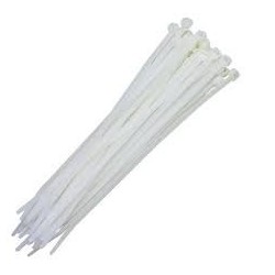 Abraçadeira C15 branca nylon 150x3,6x1,2mm