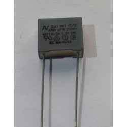 Capacitor polipropileno 4,7nf x 250v~ MKT y2/x1