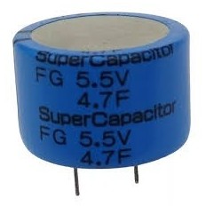 Capacitor supercap 4,7F 5,5v 27x18mm