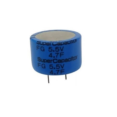 Capacitor supercap 4,7F 5,5v 27x18mm
