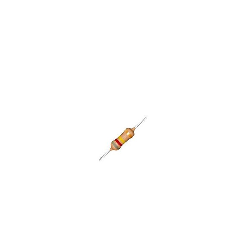 Resistor 820K 1/4w 5% - Cinza vermelho amarelo dourado Resistor 820K 1/4w 5% - Cinza vermelho amarelo dourado