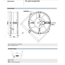 Ventilador axial 130mm 115vac - W2S130-AA25-C3 - ebmpapst