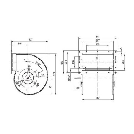 Ventilador centrífugo 200mm 230v - D4E200-CA02-02 - ebmpapst