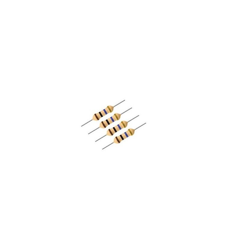 Resistor 10M 1/4w 5% - Marrom preto azul dourado