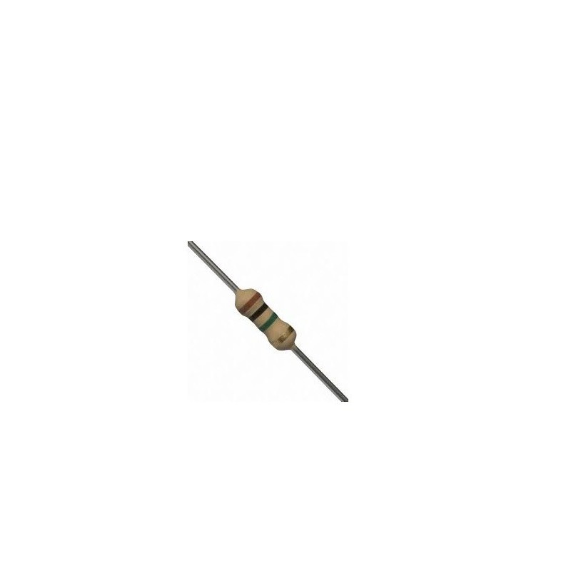 Resistor 1M 1/4w 5% - Marrom preto verde dourado
