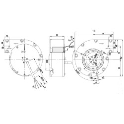 Ventilador centrífugo 97mm 230v G2E097-HD01-02 - ebmpapst