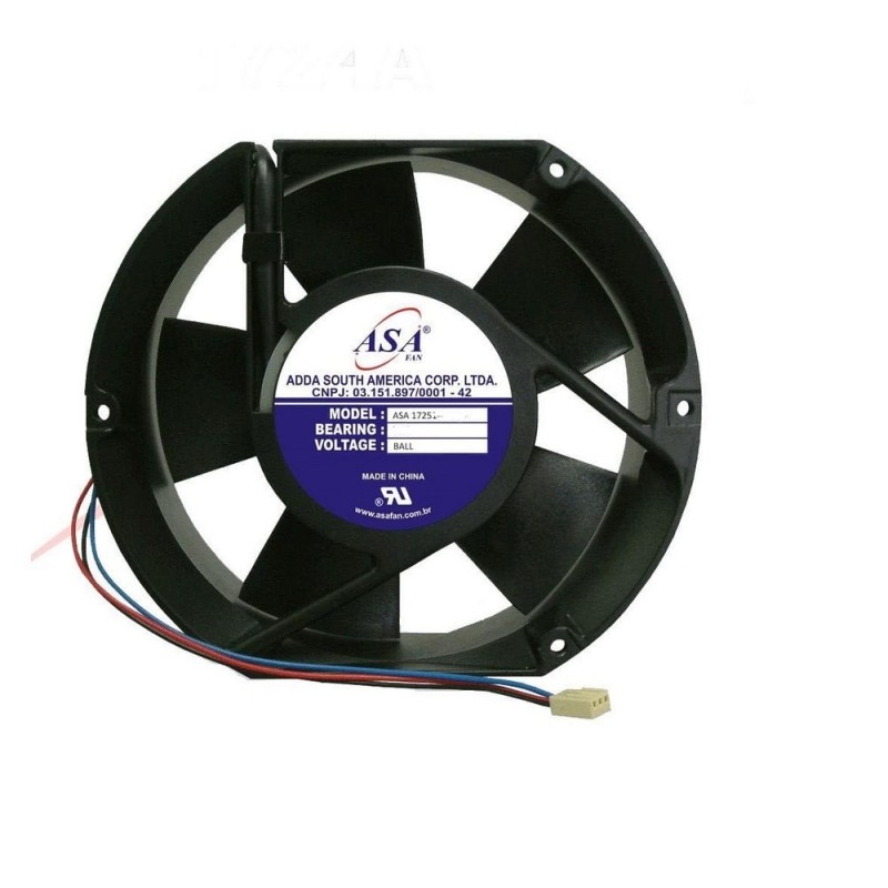 Ventoinha 172x150x51mm 24V Rolamento 3 fios Ventoinha 172x150x51mm 24V Rolamento 3 fios