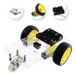 Kit chassi 2WD (2 rodas) robô para arduino