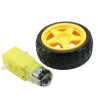 Kit motor DC 3-6V + roda 68mm - Arduino