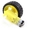 Kit motor DC 3-6V + roda 68mm - Arduino