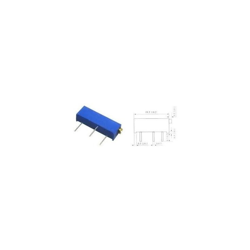Trimpot 100K 3006P 15 Voltas Trimpot 100K 3006P 15 Voltas