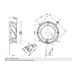 Ventilador axial 180mm 48vdc - W1G180-AB11-32 - ebmpapst