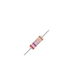 Resistor 0R27 1/2w 5% - Vermelho roxo prata dourado