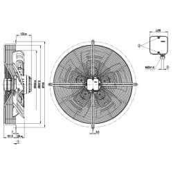 Ventilador axial 560mm  230/400vca - S4D560-AF05-05 - ebmpapst