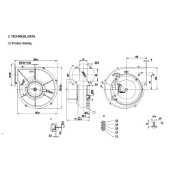 Ventilador centrífugo 144mm 24vdc - G1G144-AE13-50 - ebmpapst