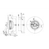 Ventilador centrífugo 175mm 230vac - R2E175-AC77-05 - ebmpapst