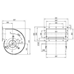 Ventilador centrífugo 200mm 230v - D4E200-CA02-02 - ebmpapst