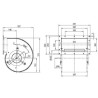 Ventilador centrífugo 200mm 230v - D4E200-CA02-02 - ebmpapst