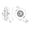 Ventilador centrífugo 220mm 115v - R2E220-RB86-11 - ebmpapst