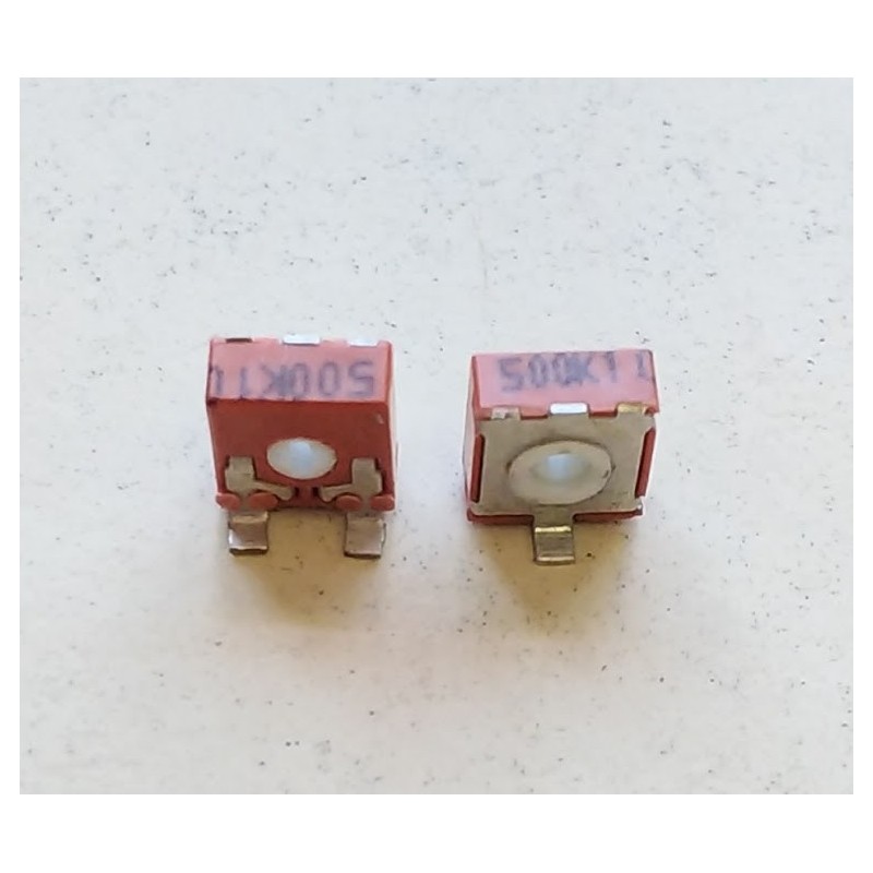 Trimpot 500K smd carvão vertical 6mm