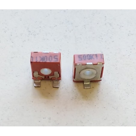 Trimpot 500K smd carvão vertical 6mm
