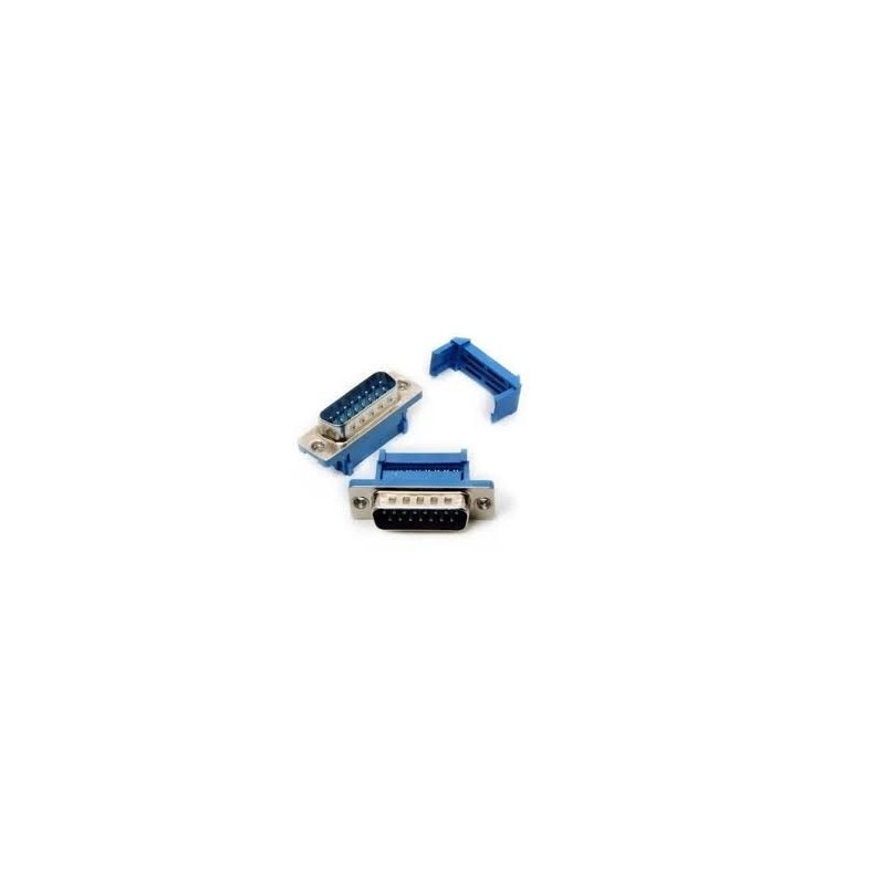 Conector DB15 macho cabo flat