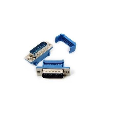 Conector DB15 macho cabo flat
