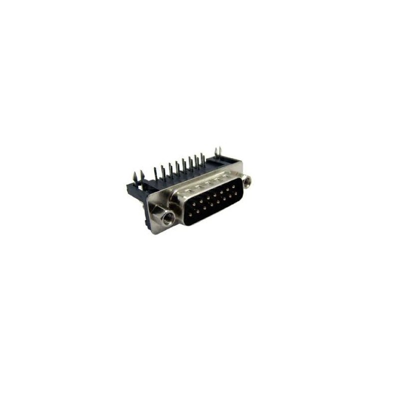 Conector DB15 macho PCI 90º Conector DB15 macho PCI 90º