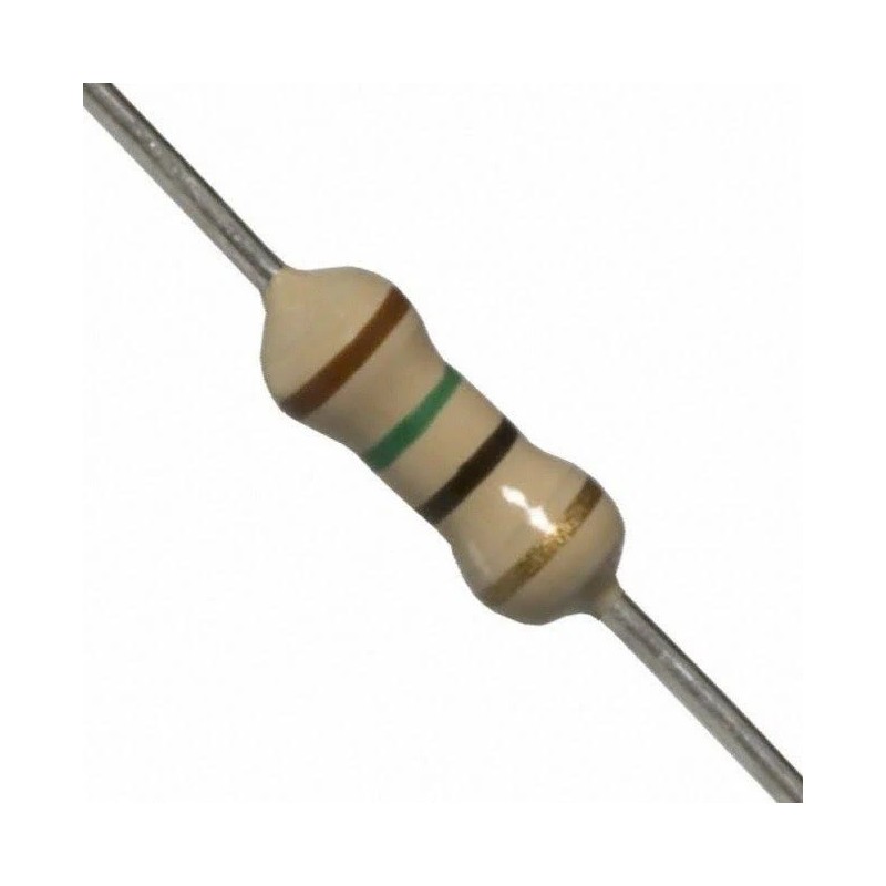 Resistor 15R 1/2w 5% - Marrom verde preto dourado Resistor 15R 1/2w 5% - Marrom verde preto dourado