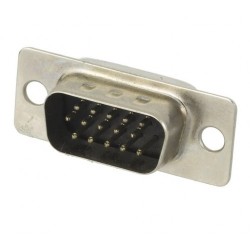 Conector DB15 vga macho solda fio