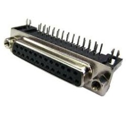 Conector DB25 femea pci 90º