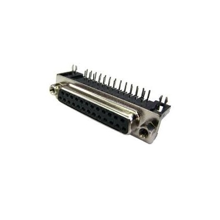Conector DB25 femea pci 90º