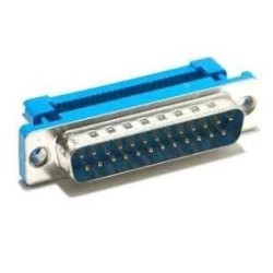 Conector DB25 macho cabo flat