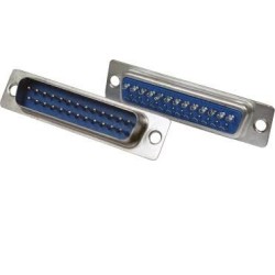 Conector DB25 macho solda fio