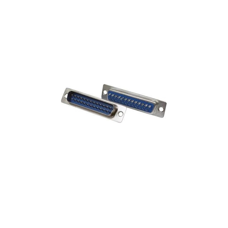Conector DB25 macho solda fio Conector DB25 macho solda fio
