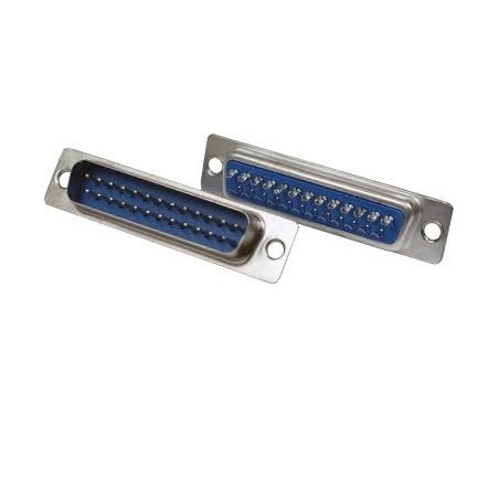 Conector DB25 macho solda fio