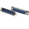 Conector DB25 macho solda fio Conector DB25 macho solda fio