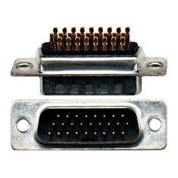 Conector DB26HD Macho solda fio