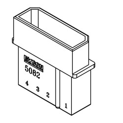 Conector 4 vias femea fonte cpu 508204HA