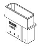 Conector 4 vias femea fonte cpu 508204HA Conector 4 vias femea fonte cpu 508204HA