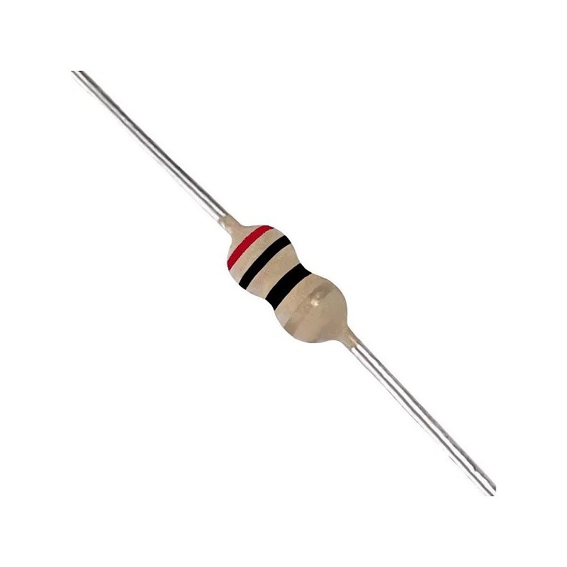 Resistor 20R 1/2w 5% - Vermelho preto preto dourado Resistor 20R 1/2w 5% - Vermelho preto preto dourado