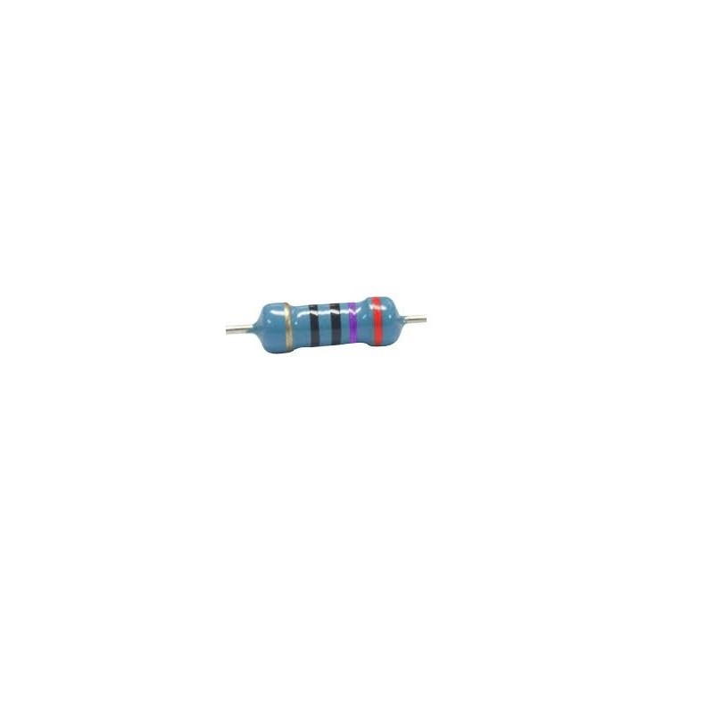 Resistor 270R 1/2w 1% precisão - Vermelho roxo preto preto